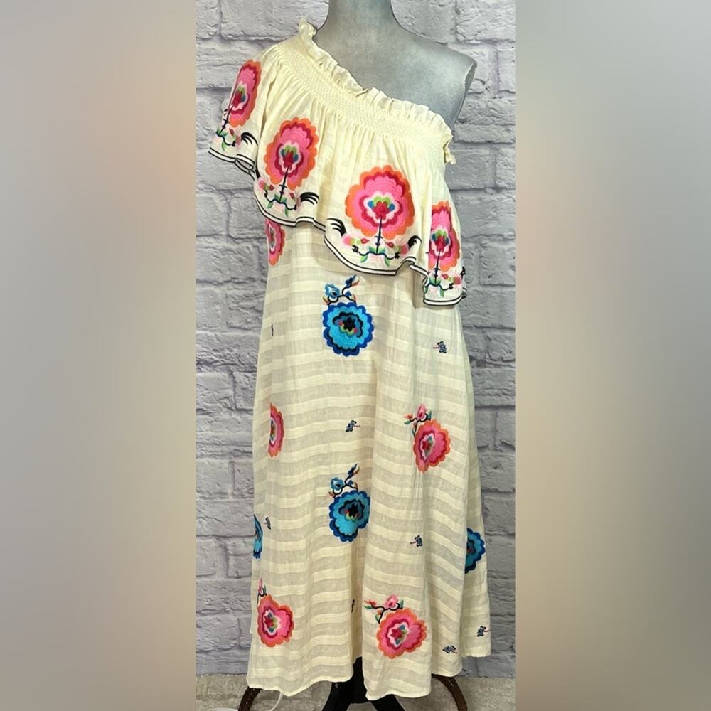 Plenty by Tracy Reese Embroidered One Shoulder Sundress - Picture 2 of 7